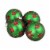 Northlight 4ct Green and Red Argyle Diamond Pattern Christmas Ball Ornaments 3.25 (80mm) Perspective: top