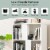 Slickblue 3-Tier 6 Cube Freestanding Bookcase with Anti-toppling Device Perspective: top