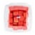 Fresh Cut Watermelon Chunks Perspective: top