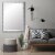 Modern Brushed Silver Accent Mirror Perspective: top