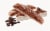 Nonni's Dark Chocolate Peppermint Biscotti Cookies Perspective: top