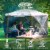 CLAM Quick-Set Pavilion Screened Canopy Tent Rain Fly Tarp, Cover Only, Tan Perspective: top