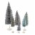 Cody Foster Spectrum Trees Winter Blue Bottle Brush Village Decorate Ms427wb Perspective: top