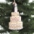 Holiday Ornament Our First Christmas Together Wedding Couple Cake Bride Groom Po2135 Perspective: top