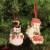 Holiday Ornament Playful Snowman Ornaments S/2 Mdf Dummy Boards Snowmen Rl9827 Perspective: top