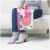 Hallmark #63 Medium Gift Bag with Tissue Paper (Pink Rose) Perspective: top