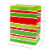Holiday Medium Bag #72: Hallmark Medium Christmas Gift Bags (Red & Green Icons Pack of 3) Perspective: top