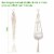2Pcs Plant Hanger Flowerpot Net Bag 40in Cotton Rope Plant Hangers 4Legs Plant Hanger Perspective: top