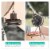Camping Fan with Lantern 10000mAh Rechargeable Battery Powered Portable Tripod Fan for Tent Perspective: top
