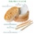 Bamboo Steamer Basket 10 Inch with 2 Pairs Chopsticks, Tongs and 50 Paper Liners Perspective: top
