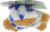 Booda Softies Cow Dog Toy Perspective: top