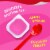 Snack Pack Pink STARBURST Flavored Juicy Gels Cups (Pack of 12) Perspective: top