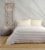 Textile Muslin Striped Cotton Full Coverlet Perspective: top