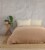 Textile Muslin Striped Cotton Full Coverlet Perspective: top