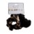 Stud Earring & Black Print Scrunchie Set Perspective: top