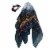 Blue Print Scrunchie & Scarf Set Perspective: top