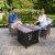 Endless Summer Nate 30 Inch Square Outdoor UV Printed LP Gas Fire Pit Table Perspective: top