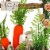 National Tree Company Artificial Window Pane Decoration, Decorated with Bunnies, Carrots, Perspective: top