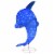 40 Dolphin with 105 Blue LED Lights Perspective: top