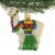 Old World Christmas Festive Alpaca Glass Ornament South America 12642 Perspective: top