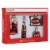 Old World Christmas Coca Cola Mini Diner Set Glass Ice Cold 14031 Perspective: top