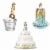 Old World Christmas 16.50 Just Married Collection Wedding Cake Champagne Limo Perspective: top