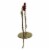Old World Christmas Joy Ornament Stand Metal Red Bow Displayer 14202 Perspective: top