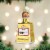 Old World Christmas Glass Blown Tequila Bottle Ornament Perspective: top