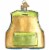 Old World Christmas Fishing Vest Glass Hook Bate Lake Ocean 44091 Perspective: top