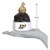 Old World Christmas Hanging Glass Tree Ornament, Purdue University Beanie Perspective: top