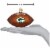 Old World Christmas Green Bay Packers Football Ornament For Christmas Tree Perspective: top
