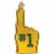 Old World Christmas Green Bay Packers Foam Finger Ornament For Christmas Tree Perspective: top