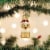 Old World Christmas Mini Jolly Pup 2.00in, Gumdrops Collection Canine Dog Perspective: top