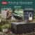 Keter Brightwood 120gal Weatherproof Resin Patio Deck Storage Box Bench, Brown Perspective: top