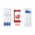 KISS imPRESS No Glue Mani Press On Nails, Design, Free Soul, White, Med Almond, 30 ct Perspective: top