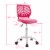 Costway Office Task Desk Armless Chair Adjustable Mid Back Swivel Study Chair Perspective: top
