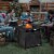 Costway 30'' Square Propane Gas Fire Pit Table 50,000 BTU W/ Waterproof Cover Lava Rock Perspective: top
