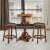 Costway Set of 2 24'' Swivel Bar Stool Leather Padded Dining Kitchen Pub Chair Backless Perspective: top
