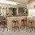 Costway Set of 4 29'' Swivel Bar Stool Leather Padded Dining Kitchen Pub Chair Backless Perspective: top