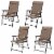 Costway 4PCS Outdoor Patio Folding Chair Camping Portable Lawn Garden W/Armrest Perspective: top