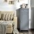 Costway Bathroom Floor Cabinet Storage Organizer Free-Standing w/ Drawer Grey Perspective: top