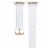 White Patent Band & Bracelet Bundle for Apple Watch Series 1,2,3,4,5,6 & SE -  Size 38mm/40mm Perspective: top