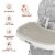 Babyjoy Folding Baby High Chair Dining Chair w/ 6-Level Height Adjustment Gray Perspective: top