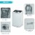 Costway Portable Full-Automatic Laundry Washing Machine 8.8lbs Spin Washer W/ Drain Pump Perspective: top