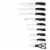 Hampton Forge Epicure Knife Set - Black Perspective: top