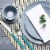 Hampton Forge Tomodachi Dali Flatware Set - Turquoise/Silver Perspective: top