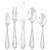 Hampton Forge Lincoln Flatware Set - Silver Perspective: top