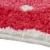 Strawberry Shaped Tufted Bath Rug Perspective: top