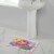 Multi Floral Scallop Tufted Bath Rug Perspective: top