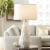 Pacific Coast Lighting Star Burst 30.5  Geometric Resin Table Lamp in White Perspective: top